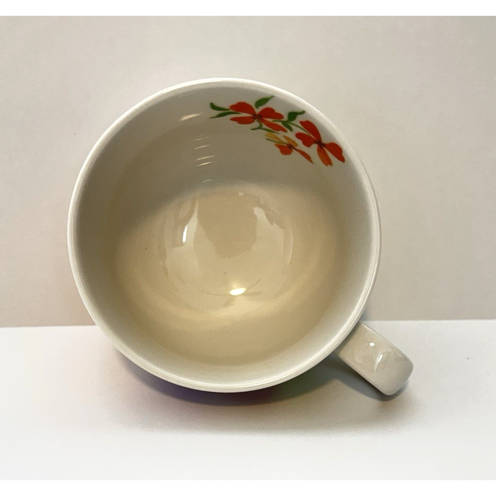 ANTHROPOLOGIE BISCUIT Mug Blue Bird Floral Design Ceramic 16 oz. - Picture 7 of 9